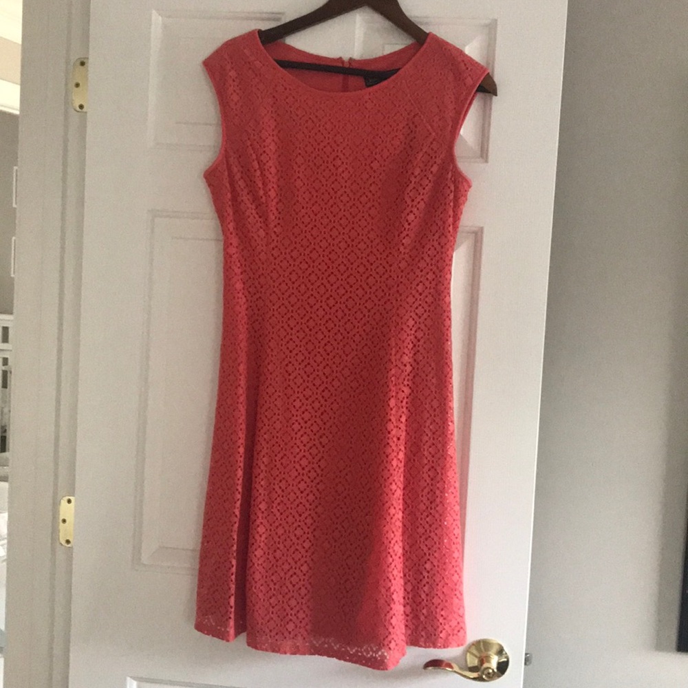 Coral colored dress